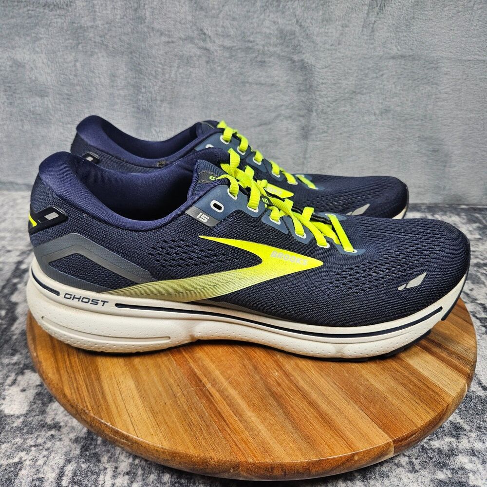 Brooks Ghost 15 Shoes Mens Size 11 D Navy Blue Running Sneakers 1103931D429